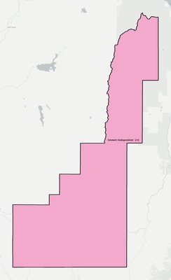 Gem County ID school district boundaries map
