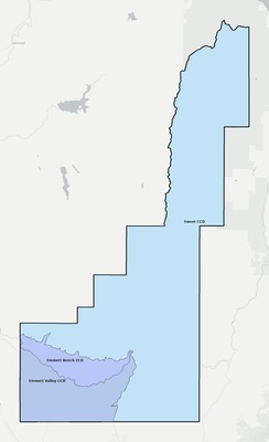 Gem County ID townships and subdivisions map