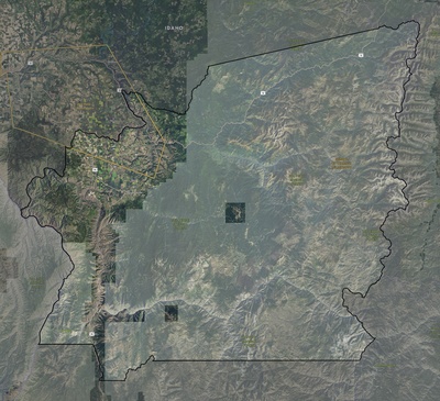 Idaho County ID USGS imagery and topo map