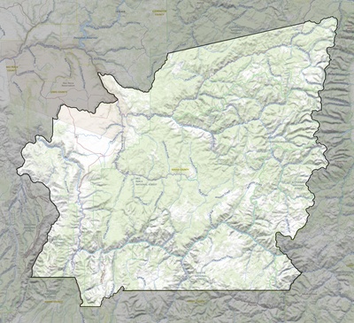 Idaho County ID USGS topo map