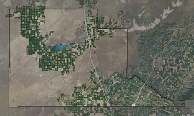 Jefferson County ID USGS imagery and topo map