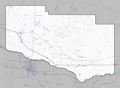Jerome County ID USGS topo map