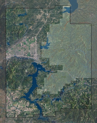Kootenai County ID USGS imagery and topo map