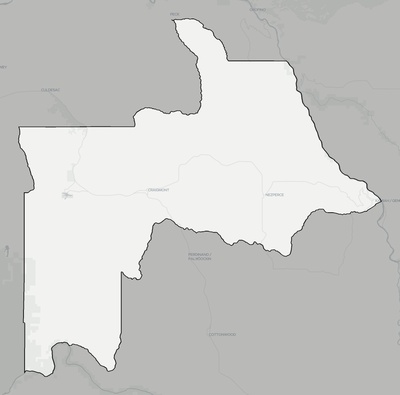 Lewis County ID county basemap context