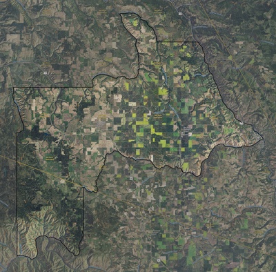 Lewis County ID USGS imagery and topo map