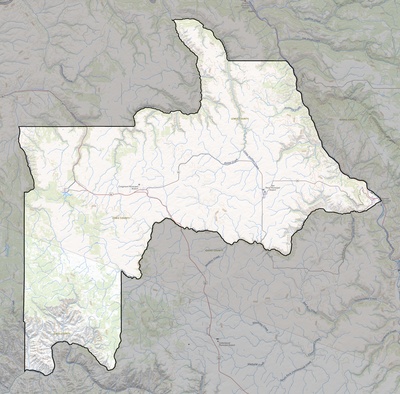 Lewis County ID USGS topo map