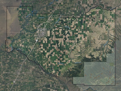 Madison County ID USGS imagery and topo map
