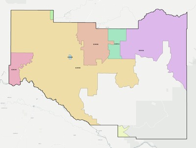 Madison County ID ZIP code boundaries map
