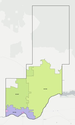 Minidoka County ID ZIP code boundaries map