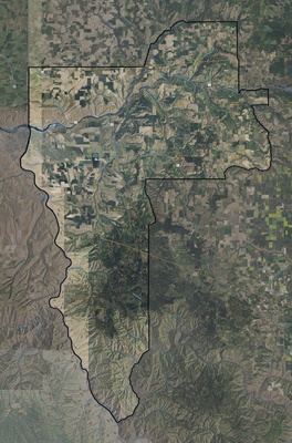 Nez Perce County ID USGS imagery and topo map