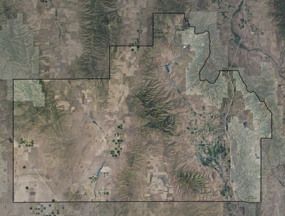 Oneida County ID USGS imagery and topo map