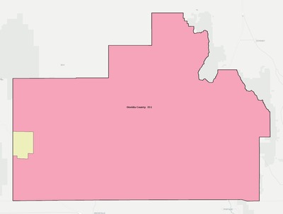 Oneida County ID school district boundaries map