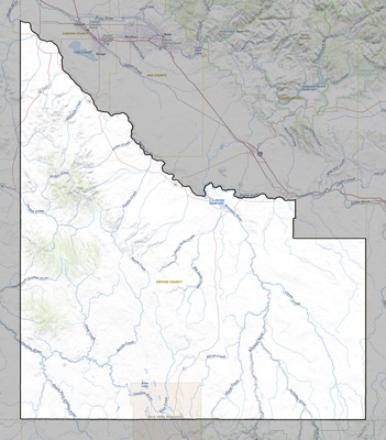 Owyhee County ID USGS topo map