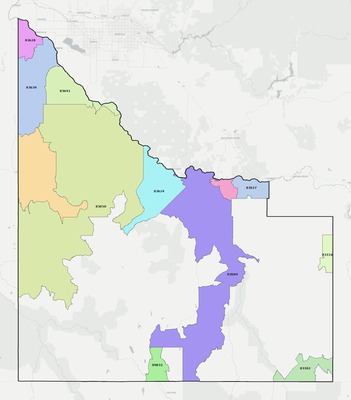 Owyhee County ID ZIP code boundaries map