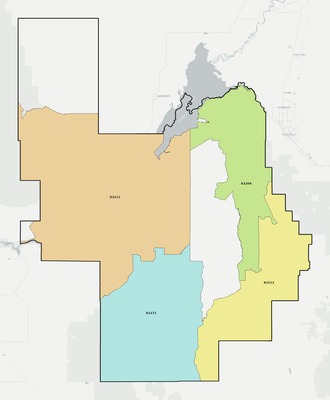 Power County ID ZIP code boundaries map