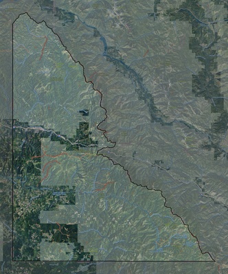 Shoshone County ID USGS imagery and topo map