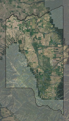 Teton County ID USGS imagery and topo map
