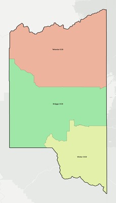 Teton County ID townships and subdivisions map