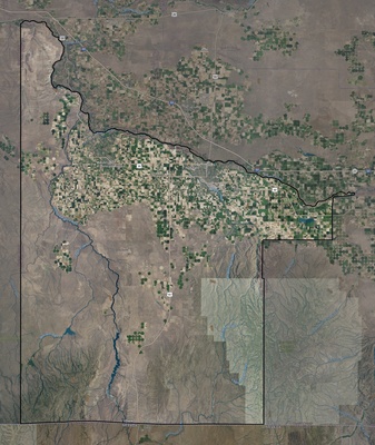 Twin Falls County ID USGS imagery and topo map