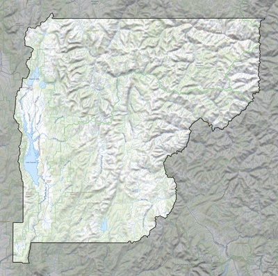 Valley County ID USGS topo map