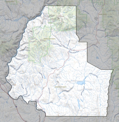 Washington County ID USGS topo map