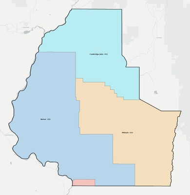 Washington County ID school district boundaries map