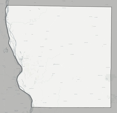 Adams County IL county basemap context