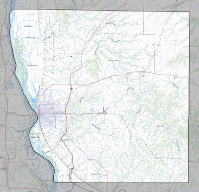 Adams County IL USGS topo map