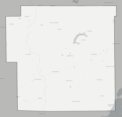 Bond County IL county basemap context