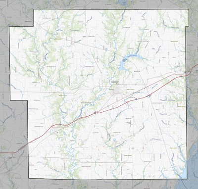 Bond County IL USGS topo map