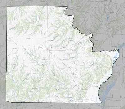Brown County IL USGS topo map