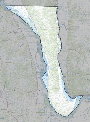 Calhoun County IL USGS topo map