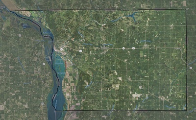 Carroll County IL USGS imagery and topo map