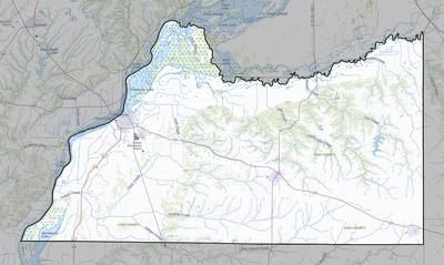 Cass County IL USGS topo map