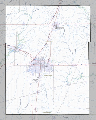 Champaign County IL USGS topo map