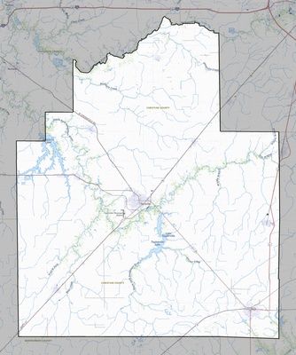 Christian County IL USGS topo map