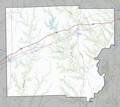Clark County IL USGS topo map