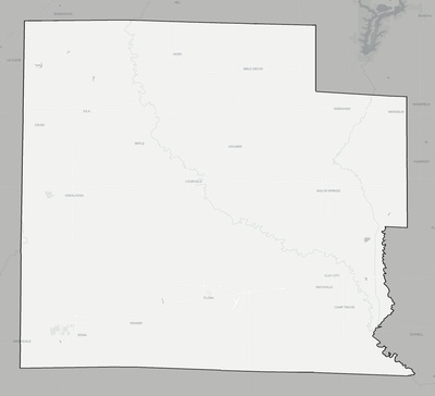 Clay County IL county basemap context