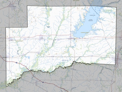 Clinton County IL USGS topo map