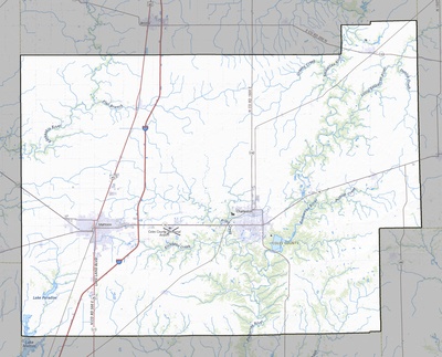 Coles County IL USGS topo map