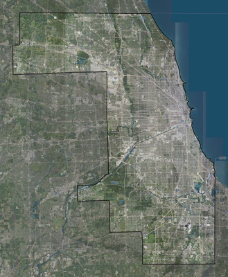 Cook County IL USGS imagery and topo map