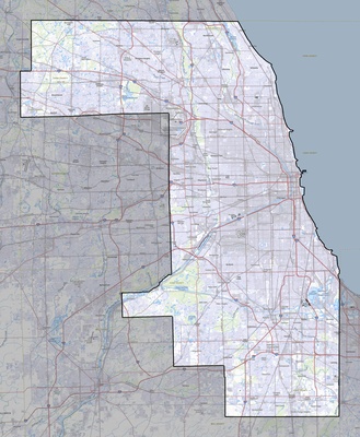 Cook County IL USGS topo map