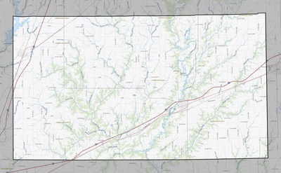 Cumberland County IL USGS topo map