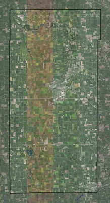 DeKalb County IL USGS imagery and topo map