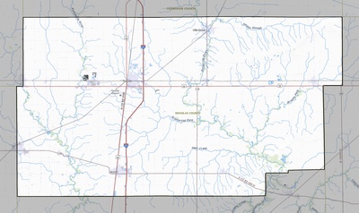 Douglas County IL USGS topo map