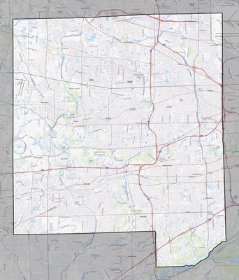 DuPage County IL USGS topo map