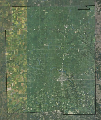 Edgar County IL USGS imagery and topo map