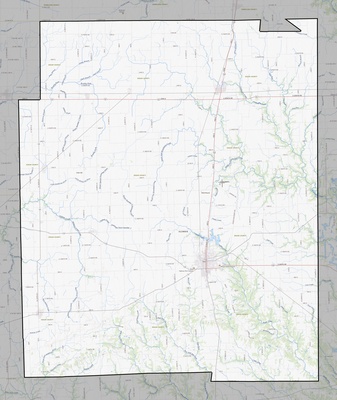 Edgar County IL USGS topo map