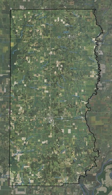 Edwards County IL USGS imagery and topo map