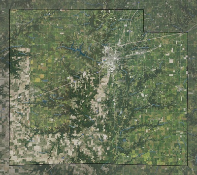 Effingham County IL USGS imagery and topo map